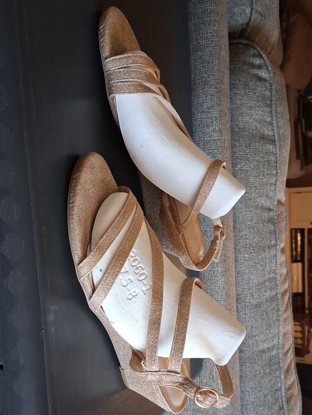 Dream Pairs Glitter Strappy Sandals — Gold - Picture 3 of 13